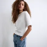 Womens Summer T Shirt Casual Loose Fit Waist Defining Design Round Neck 100 Cotton Versatile Eve