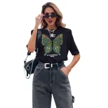 Casual Short Sleeve Printed T Shirt Trendy Comfortable Versatile Womens Fashion for Everyday Wea