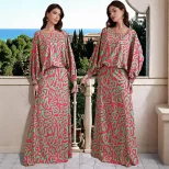 Plus Size Floral Dress Set Elegant Design Comfortable Fabric Versatile Style Perfect for Casual