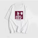Womens Summer Graphic T Shirt Loose Fit Round Neck Cotton Fabric Casual Wear Versatile Style Who
