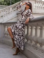 Autumn Dress Casual Style Long Sleeve Comfortable Fabric Various Colors Ready to Ship Wholesale