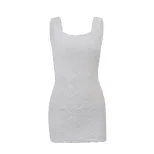 Fashionable Sexy Bodycon Dress with Bow Straps Square Neck Slim Fit Winter Collection Perfect fo