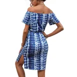 Off Shoulder Dress Casual Vacation Style Lightweight Fabric Perfect for Summer Events Wholesale