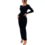 Elegant Backless Evening Dress Sexy Long Silhouette European and American Style Perfect for Part