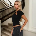 Trendy Womens T Shirt Slim Fit Unique Design Spring Summer Style Wholesale Available bulk order
