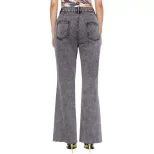 High Waisted Wide Leg Jeans Loose Fit Straight Cut Durable Denim Casual Wear for Women Ready to