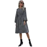 Floral Maxi Dress Casual Elegant Slim Fit Autumn Collection for Women Wholesale Available OEM OD