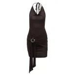 Fashionable Deep V Backless Maxi Dress for Women Elegant Sexy Autumn Style Perfect for Parties a