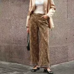 Casual Straight Leg Womens Trousers Slim Fit Stylish Design Comfortable Fabric Perfect for Every