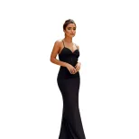 Elegant Womens Bodycon Dress Sleeveless Maxi Length Spring Summer Style Perfect for Evening Even