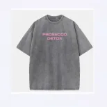 Loose Fit Graphic Print T Shirt for Women Summer Style Vintage Wash Design Casual Wear Wholesale