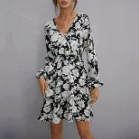 Fashionable Womens Long Sleeve Dress Slim Fit Elegant Design Spring and Autumn Wear Wholesale Av