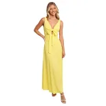 Womens Backless Maxi Dress Deep V Neck Adjustable Straps Beach Vacation Style Perfect for Birthd