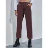 High Waisted Straight Leg Jeans Fashionable Design Comfortable Fit Versatile Style Autumn Winter