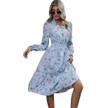 French Country Style Long Sleeve Dress Elegant Design Spring and Autumn Fashion Wholesale Availa