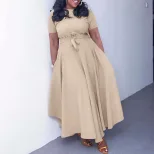 Plus Size Womens Dress Stylish Summer Design Tie Detail African and European Inspired Perfect fo