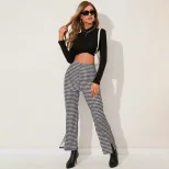 Slim Fit High Neck Irregular Long Sleeve T Shirt Trendy Street Style Versatile Womens Apparel Wh
