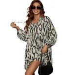 Casual Loose Fit Midi Dress Sexy Straight Cut Comfortable Fabric Trendy Style Perfect for Everyd