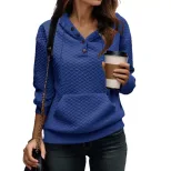 Autumn Long Sleeve Cardigan Solid Color Button Detail Lightweight Casual Wear Versatile Layering