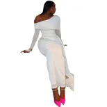 Elegant Womens Dress Solid Color Off Shoulder Long Sleeve Mesh Panel Fashionable for Parties or