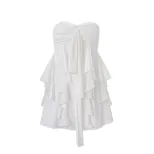 Summer Wrap Dress Sexy Ruffle Hem Adjustable Straps Elegant Style Perfect for Parties and Specia