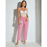 High Waisted Straight Leg Jeans Womens Fashion Casual Style European American Trends Wholesale A