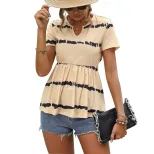 Casual Versatile Womens Top Small V Neck Comfortable Fabric Stylish Design Perfect for Everyday