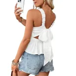Womens Ribbed Tank Top Elastic Solid Color Comfortable Fit Summer Casual Wear Wholesale Availabl