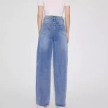 Wide Leg Straight Leg Jeans Casual Versatile Comfortable Womens Fashion for Everyday Wear Wholes