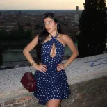 Summer Womens Dress Sexy Hollow Back Polka Dot Print Halter Neck Perfect for Parties and Beach E