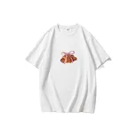 Womens Vintage Bow Print T Shirt Summer Casual Style Loose Fit Round Neck Short Sleeve 100 Cotto