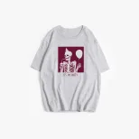 Womens Summer Graphic T Shirt Loose Fit Round Neck Cotton Fabric Casual Wear Versatile Style Who