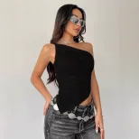 Womens American Style Sweet and Spicy Tank Top Trendy Design Comfortable Fabric Spring Summer We