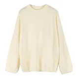 Womens Oversized Gray Pullover Sweater Soft Cashmere Blend Cozy Thick Knit Autumn Winter Casual
