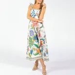 Floral Print Casual Dress for Women Spring Collection Tie Detail Available in Multiple Sizes Wholesale Supply