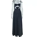 Fashionable Womens Color Block Dress Sleeveless A Line Casual Style Perfect for Summer Events Wh