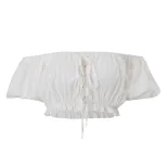Off Shoulder Ruffled Top Sexy Sweet Puff Sleeve Spring Summer Fashion Wholesale Available OEM OD
