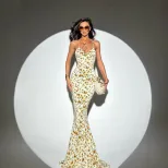 Floral Maxi Dress Slimming Fit Deep V Neck Sleeveless Elegant Spring Summer Vacation Wear Wholes