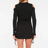 Unique High Waisted Mini Dress Trendy Design Spring Summer Style Perfect for Casual Outings Whol