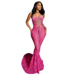 Chic Womens Lace Sheer Bodycon Dress Strapless Cutout Design Elegant Fit Perfect for Winter Part