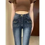 欧洲站高腰喇叭裤女2023春季新款韩版时尚百搭弹力显瘦直筒拖地裤