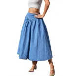 A Line Denim Skirt for Women Trendy Design Comfortable Fit Versatile Style Perfect for Casual Ou