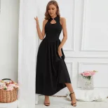 Summer Womens Dress Sexy Sleeveless High Neck Chinese Style Elegant Design Perfect for Parties a