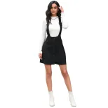 Fashion Womens Short Dress Black Suspender Style Trendy Casual Wear for Spring Summer Wholesale