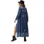 Vintage Slim Fit Long Sleeve Denim Dress for Women Waist Defining Stylish Comfortable Perfect fo