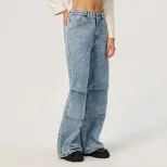 Womens Casual Straight Leg Wide Leg Jeans Stylish Design Comfortable Fit Versatile for Everyday