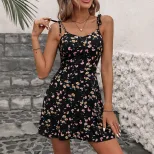 Slim Fit Spaghetti Strap Dress Elegant Design Comfortable Fabric Versatile Style Perfect for Sum