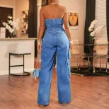 Wide Leg Jeans Casual Style Fashionable Design Comfortable Fit Perfect for Everyday Wear Ready t