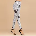 Fashionable Retro Printed Pencil Pants Slim Fit Casual Style Trendy Design Perfect for Everyday Wear Wholesale