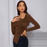 Elegant French Style Womens T Shirt Slim Fit Sophisticated Design Spring Summer Fashion Wholesal